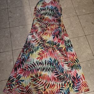 NWT Nicole Miller New York Long Halter Maxi Dress With Pockets - Small